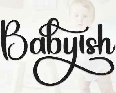 Babyish Script font