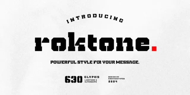 Roktone font