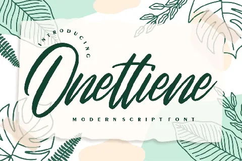 Onettiene Script font