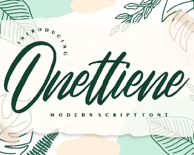 Onettiene Script font