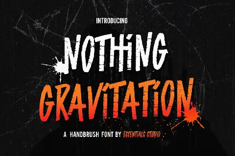 NOTHING GRAVITATION font