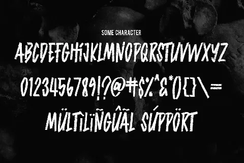 NOTHING GRAVITATION font