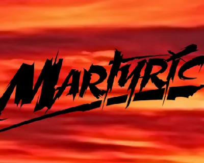 Martyric Personal Use Only font