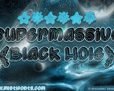 Supermassive Black Hole font