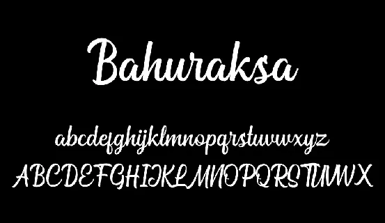 Bahuraksa font