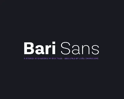 Bari Sans font