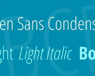 Open Sans Condensed Family font