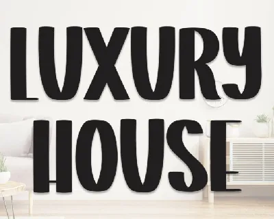 Luxury House Display font