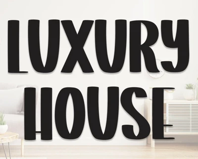 Luxury House Display font