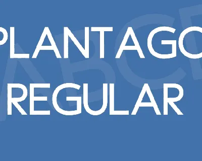 Plantago font