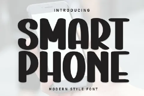 Smart Phone Display font