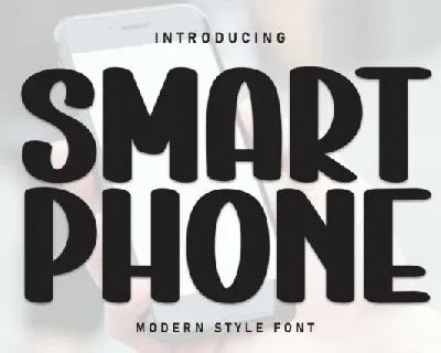 Smart Phone Display font