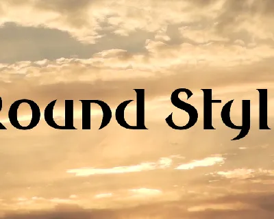 Round Style font