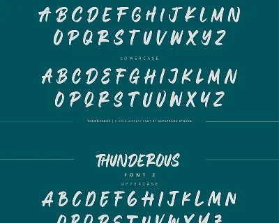 Thunderous font