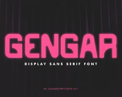 Gengar Display font