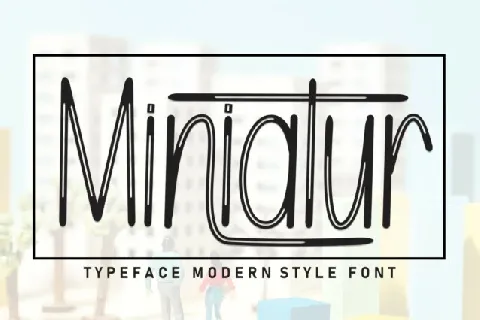 Miniatur Display font