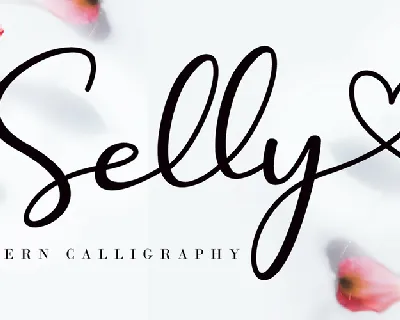 Selly Calligraphy font
