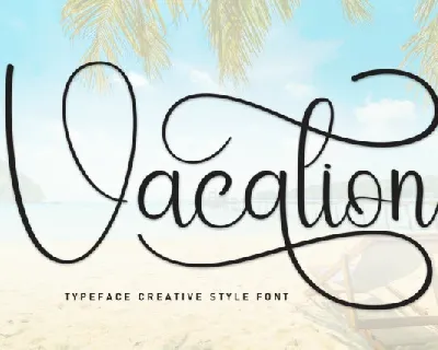 Vacation Calligraphy font