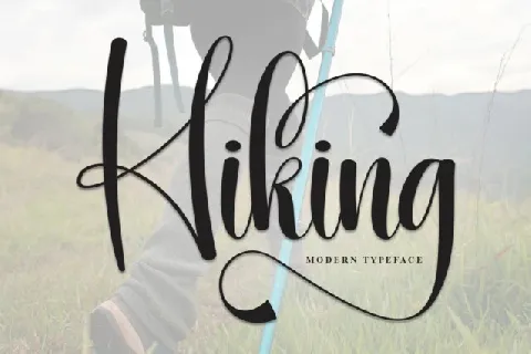 Hiking Script font