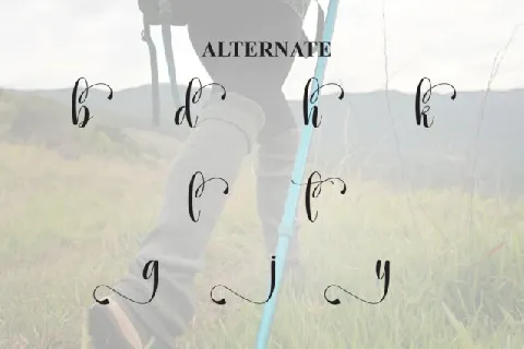 Hiking Script font