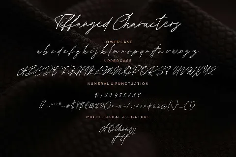 Tiffanyed font