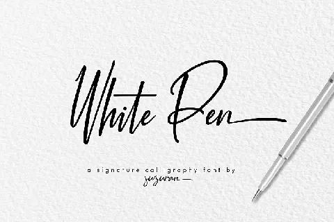 White Pen Script Free font