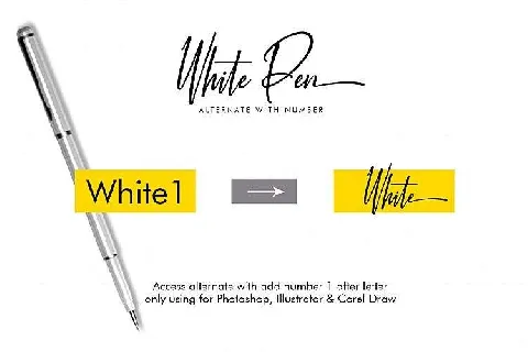 White Pen Script Free font