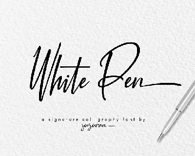 White Pen Script Free font