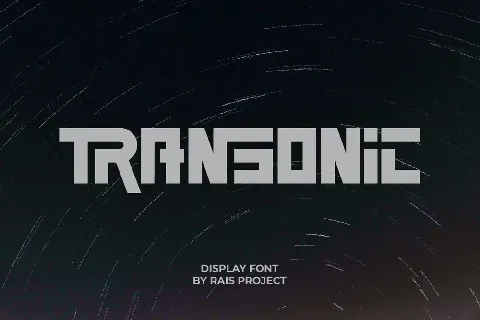 Transonic Demo font