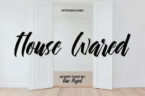 House Wared Demo font