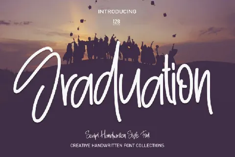 Graduation Script font