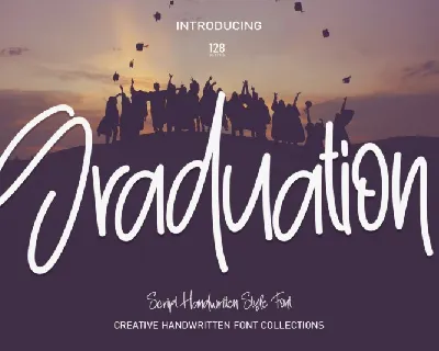 Graduation Script font