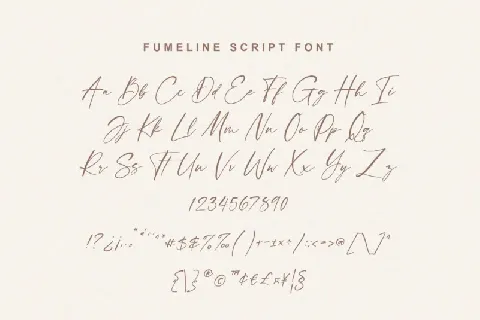 Fumeline font