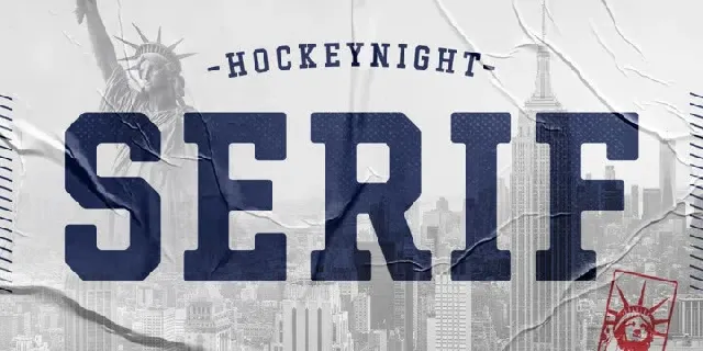 Hockeynight Serif Family font