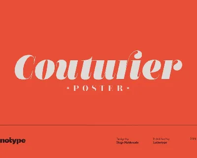 Couturier Poster font