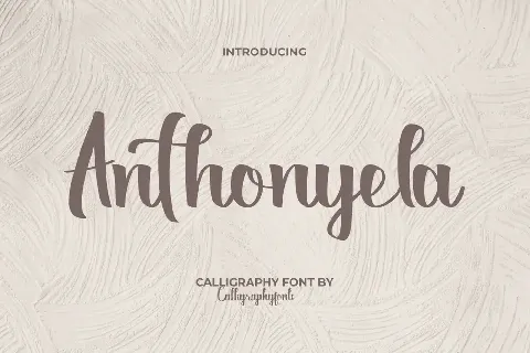 Anthonyela font