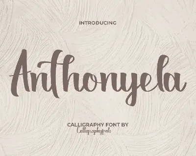Anthonyela font