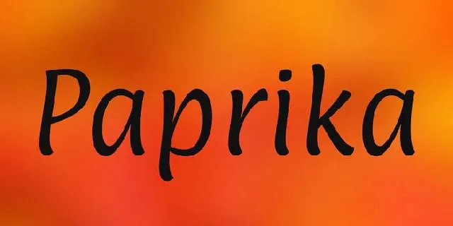 Paprika font