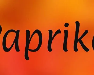 Paprika font