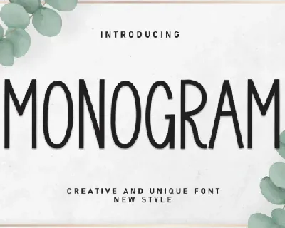 Monogram Display font