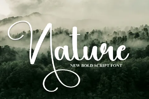 Nature Script font