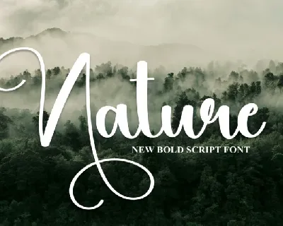 Nature Script font