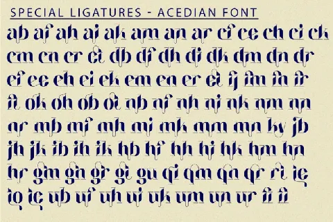 Acedian font