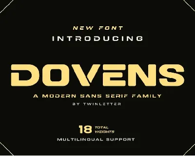 Dovens Family font