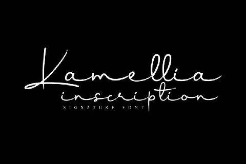 Kamellia Signature font