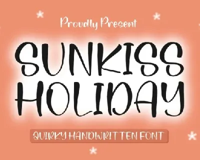 Sunkiss Holiday font