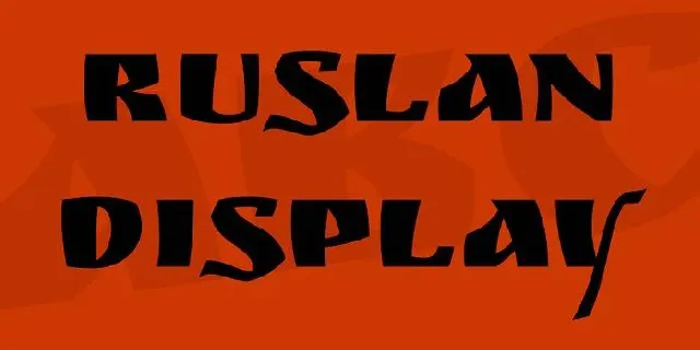 Ruslan Display font