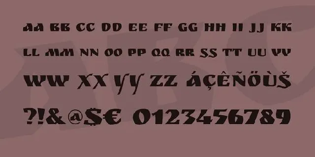 Ruslan Display font