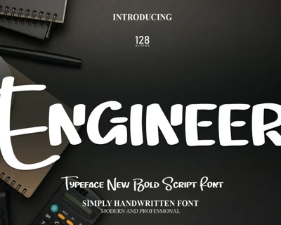 Engineer Brush font