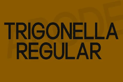 Trigonella font